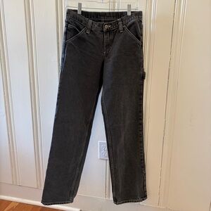 Brandy Melville Black Flare Wide-Leg Jeans